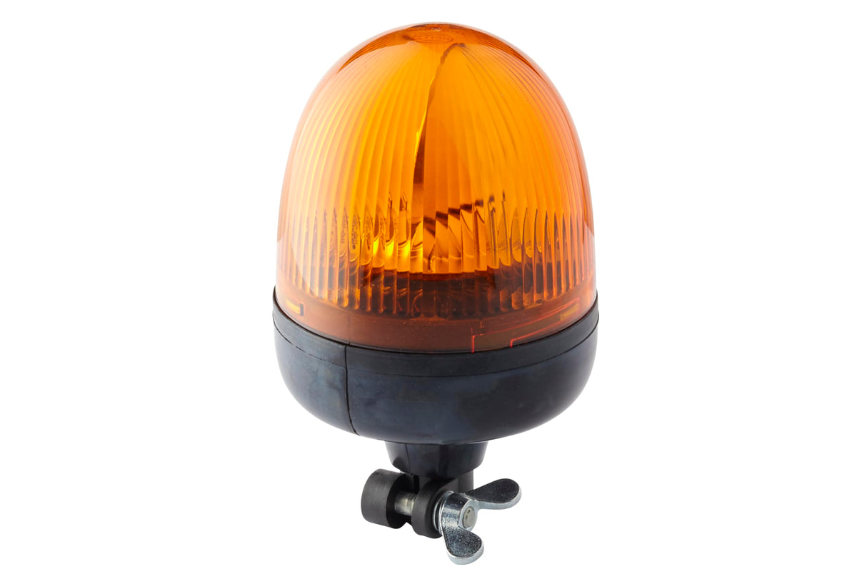 HELLA 009506011 Hella 009506011 KL Rotacompact Flex Mount Beacon Warning Light, Rotating Patterns, 24V, Amber