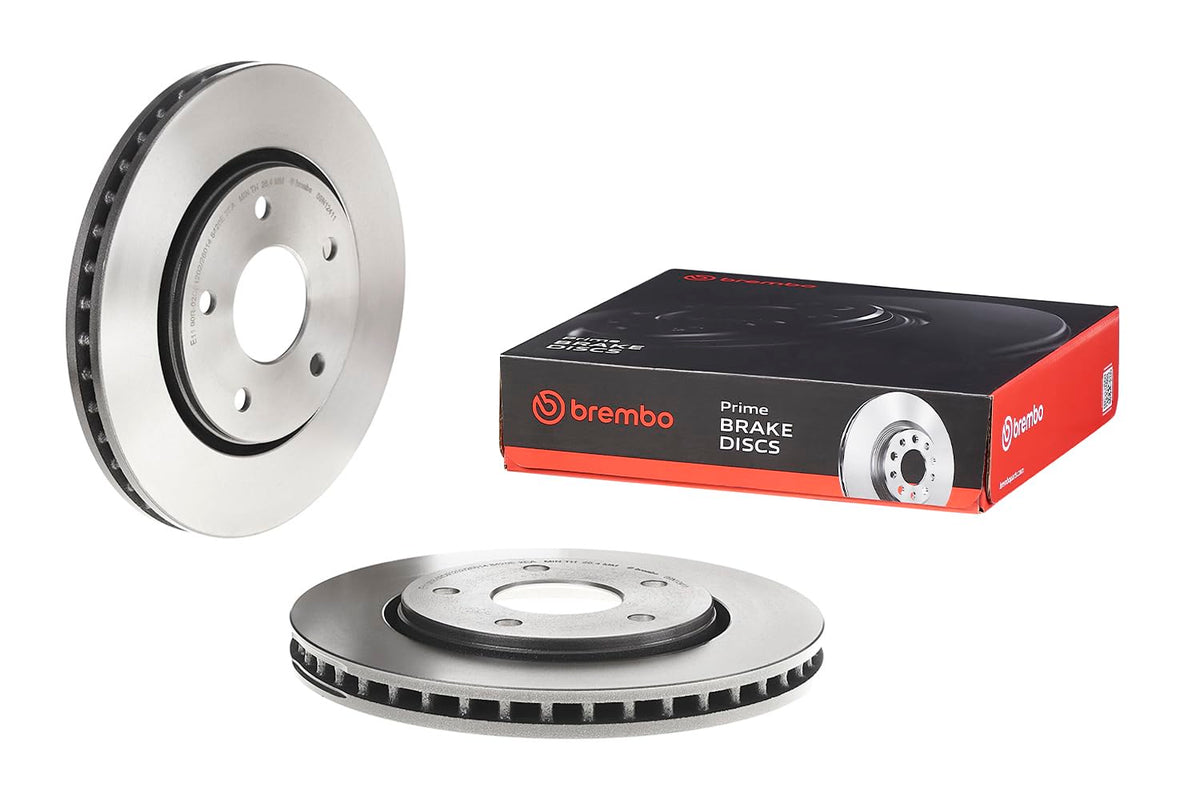 BREMBO 09N12411C02 Brembo 09.N124.11 UV Coated vented Front Brake Rotor CHRYSLER/DODGE/FIAT OE# 4721933AB