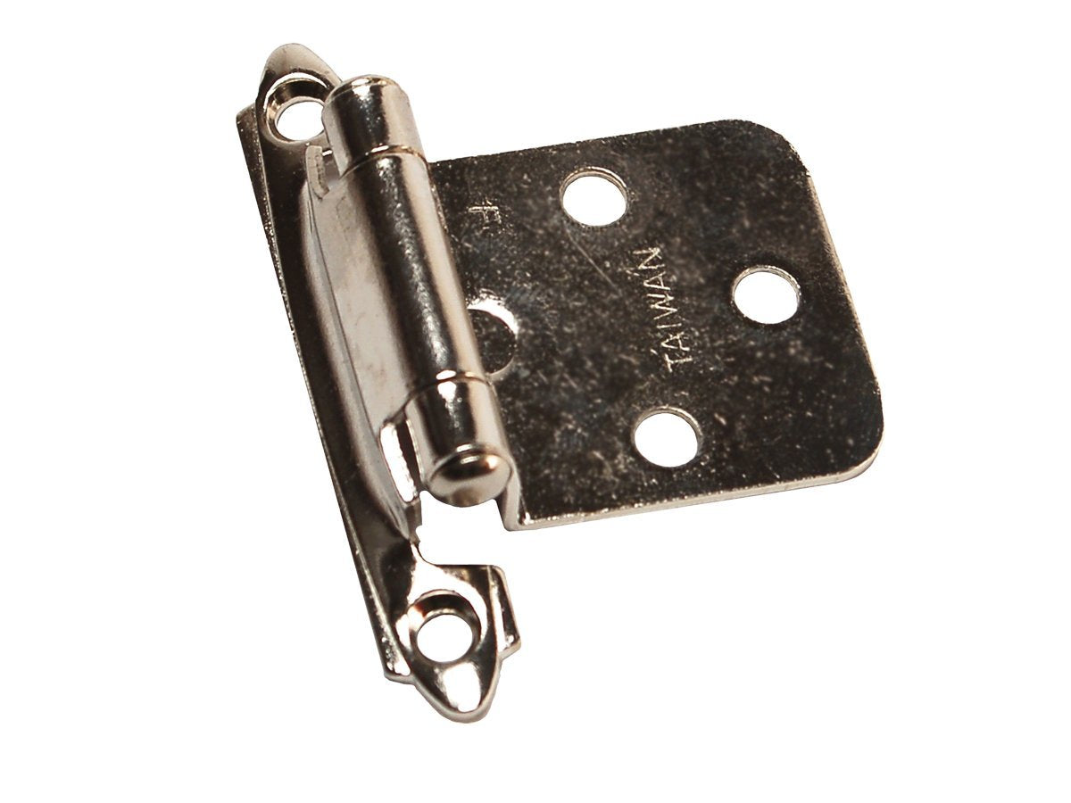 RV DESIGNER H238 RV Designer H238, Self Closing Hinge, Nickel, 2 Per Pack, Cabinet Hardware