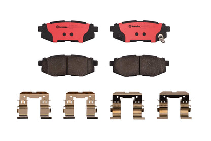 BREMBO P78018N Brembo P78018N Premium Ceramic Rear Disc Brake Pad Set SUBARU/TOYOTA OE# 26696XA011