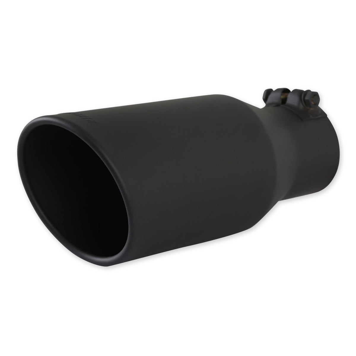 FLOWMASTER 15406B Flowmaster 15406B Exhaust Tip 4.5 Inch Angle Cut Black Ceramic Coated 304 Stainless Steel Fits 3 Inch Tubing 11 Inch Long - Clamp On - Sold Individually
