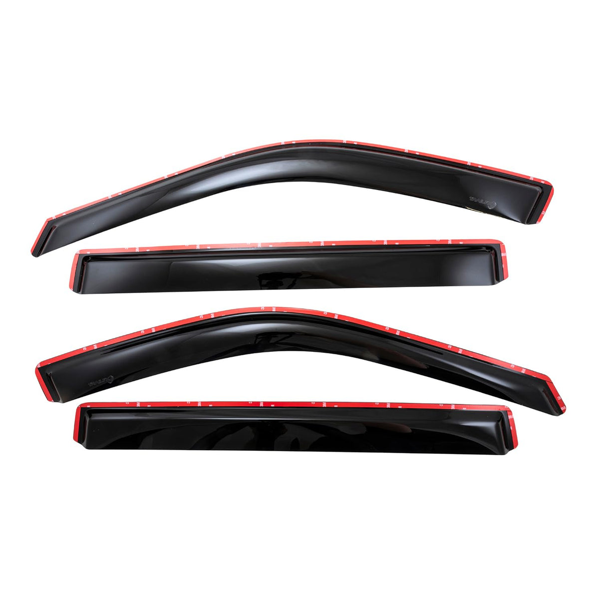 TRAILFX 4888IC TrailFX Acrylic Rainguards Fits 2022-2025 Toyota Tundra Crew Max Low Profile in-Channel Smoke Window Vents Snap-in Installation Set of 4 Rain Guards TrailFX 4888IC