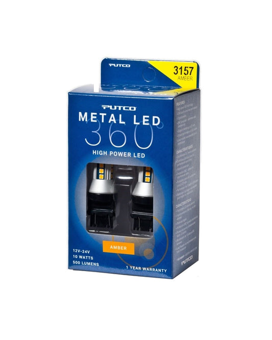 PUTCO 343157A-360 Putco 343157A-360 Amber Metal 360 LED Advanced Technology Lights