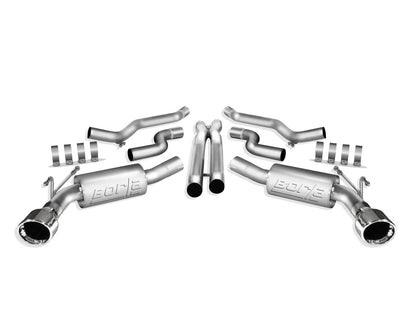 BORLA 140280 BORLA 140280 Cat-Back Performance Exhaust System for 2010-2013 Chevrolet Camaro SS 6.2L V8 Automatic/Manual Transmission Convertible. WITHOUT Ground Effects Package (GFX).