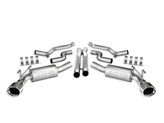 BORLA 140280 BORLA 140280 Cat-Back Performance Exhaust System for 2010-2013 Chevrolet Camaro SS 6.2L V8 Automatic/Manual Transmission Convertible. WITHOUT Ground Effects Package (GFX).