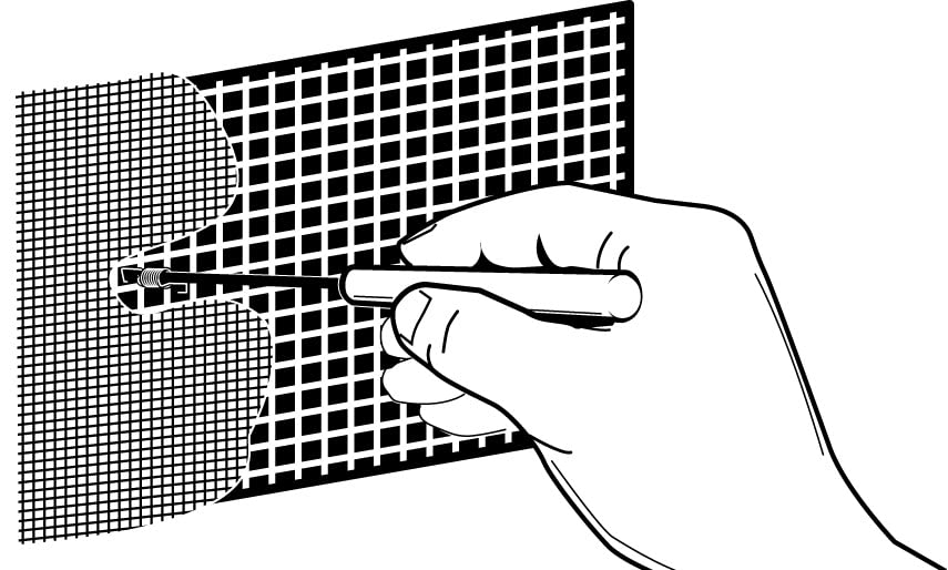CAMCO 42146 Camco Flying Insect Screen with Installation Tool - WH 600, Durable Stainless Steel Mesh, Fits Suburban 10, 12, and 16 Gallon Water Heater Vents (42146),9.75" X 7.4" X 1.3