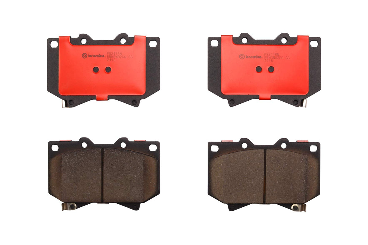 BREMBO P83118N Brembo P83118N Premium Ceramic Front Disc Brake Pad Set TOYOTA OE# 044650C011