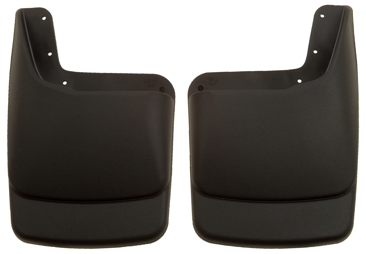 Husky Liners 57581 Husky Liners - Rear Mud Guards – 2003-2010 Ford F-250/F-350 Super Duty w/Single Rear Wheels & OE Fender Flares, Rear Set - Black, 2 Pc. – 57581