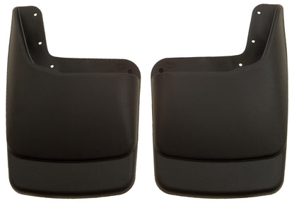 Husky Liners 57581 Husky Liners - Rear Mud Guards – 2003-2010 Ford F-250/F-350 Super Duty w/Single Rear Wheels & OE Fender Flares, Rear Set - Black, 2 Pc. – 57581