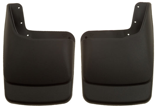 Husky Liners 57581 Husky Liners - Rear Mud Guards – 2003-2010 Ford F-250/F-350 Super Duty w/Single Rear Wheels & OE Fender Flares, Rear Set - Black, 2 Pc. – 57581