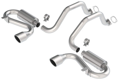 Borla 140017 BORLA 140017 Cat-Back Perf. Exhaust Sys. for 1997-2004 Chevrolet Corvette (C5) 5.7L V8 & Z06 (C5) V8 5.7L T-304 SS S-Type Classic Dual Center Rear Exit Single 4.5" Rnd. Polished T-304 Tips Each Side