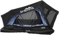 Overland Vehicle Systems XD Sherpa Soft Shell Aluminum Hard Shell Hybrid Roof Top Tent with Blackout Kit - Grey Body & Black Rainfly (XD Sherpa S3S 3 Person Tent)