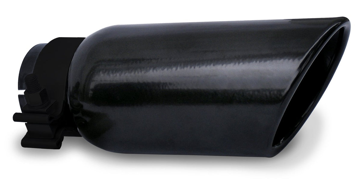 GO RHINO GRT234410B Go Rhino Exhaust Tip | Stainless Steel, Black | GRT234410B | Fits 2 ¾" Diameter Exhaust Tubes