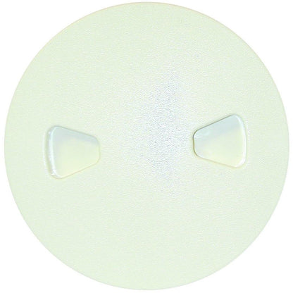 T-H MARINE DPS-6-3-DP T-H Marine Screw Out Deck Plate – Quick Access Boat Hatch Plate Cover – Watertight Lid with Hidden Fasteners - Sandshell, 6"