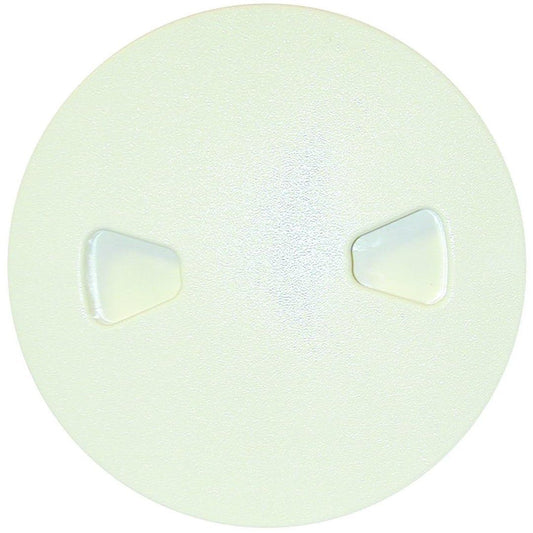 T-H MARINE DPS-6-3-DP T-H Marine Screw Out Deck Plate – Quick Access Boat Hatch Plate Cover – Watertight Lid with Hidden Fasteners - Sandshell, 6"