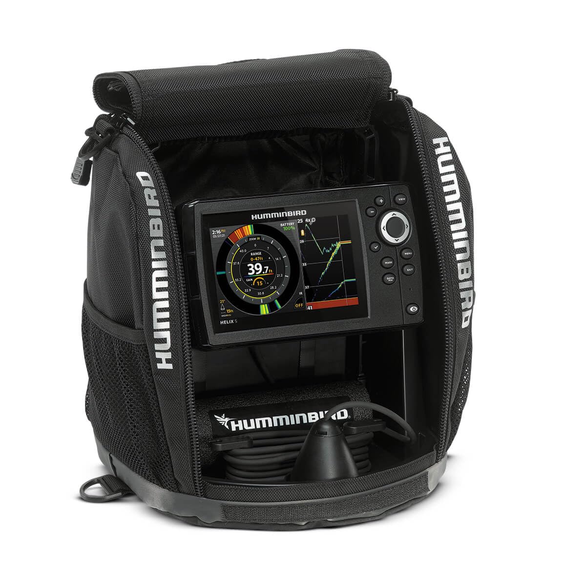 HUMMINBIRD 411730-1 Humminbird ICE HELIX 5 G3 GPS Fish Finder, Dual Spectrum CHIRP Sonar
