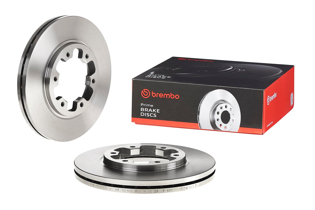 BREMBO 09505510C02 Brembo 09.5055.10 Standard vented Front Brake Rotor FORD/NISSAN/NISSAN (ZHENGZHOU) OE# 402060F000