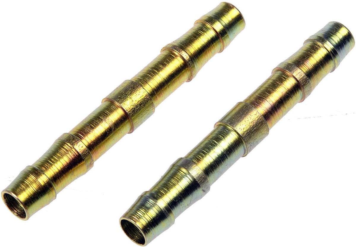 DORMAN 800-011 Dorman 800-011 Barbed Carbon Steel Union For 3/8 In. Nylon Fuel Lines, 2 Pack Universal Fit