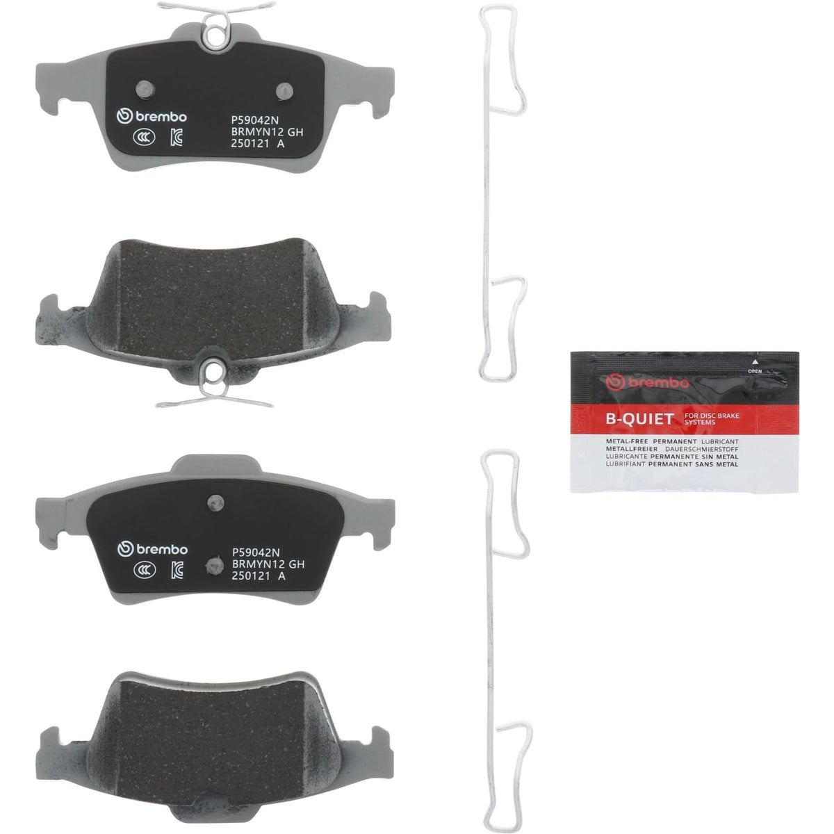 BREMBO P59042N Brembo P59042N Rear Disc Brake Pad