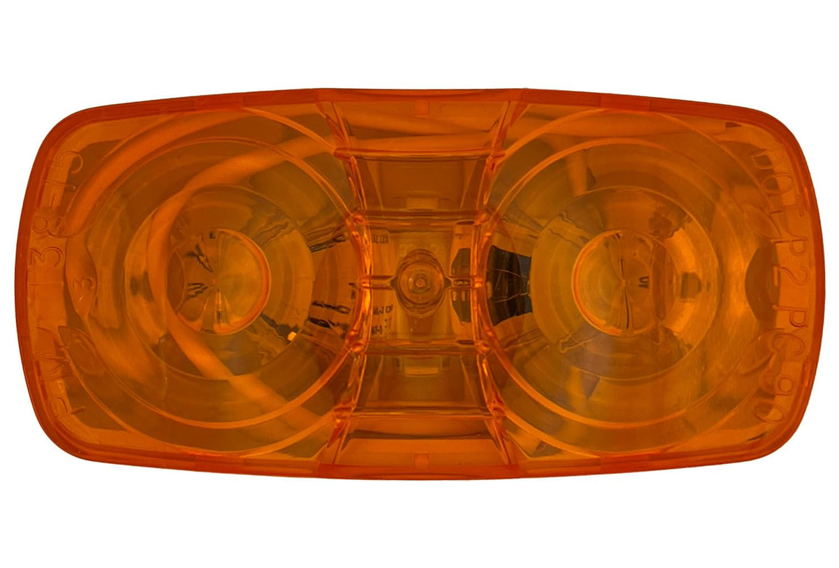 RV DESIGNER L911 RV Designer L911-4x 2 Amber Double Bulls-Eye LED Marker/Clearance Light