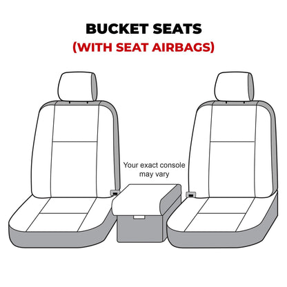 Covercraft SS2544WFBK Custom Front Row Seat Protectors by Covercraft: Endura Waterproof Polyester SeatSaver