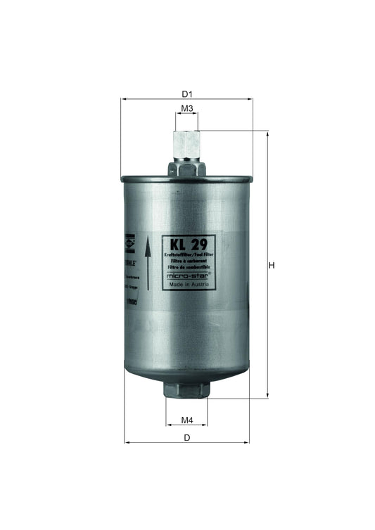 MAHLE KL29 MAHLE KL 29 Fuel Filter