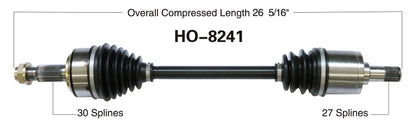TRAKMOTIVE HO-8241 Trakmotive HO-8241 NEW CV AXLE