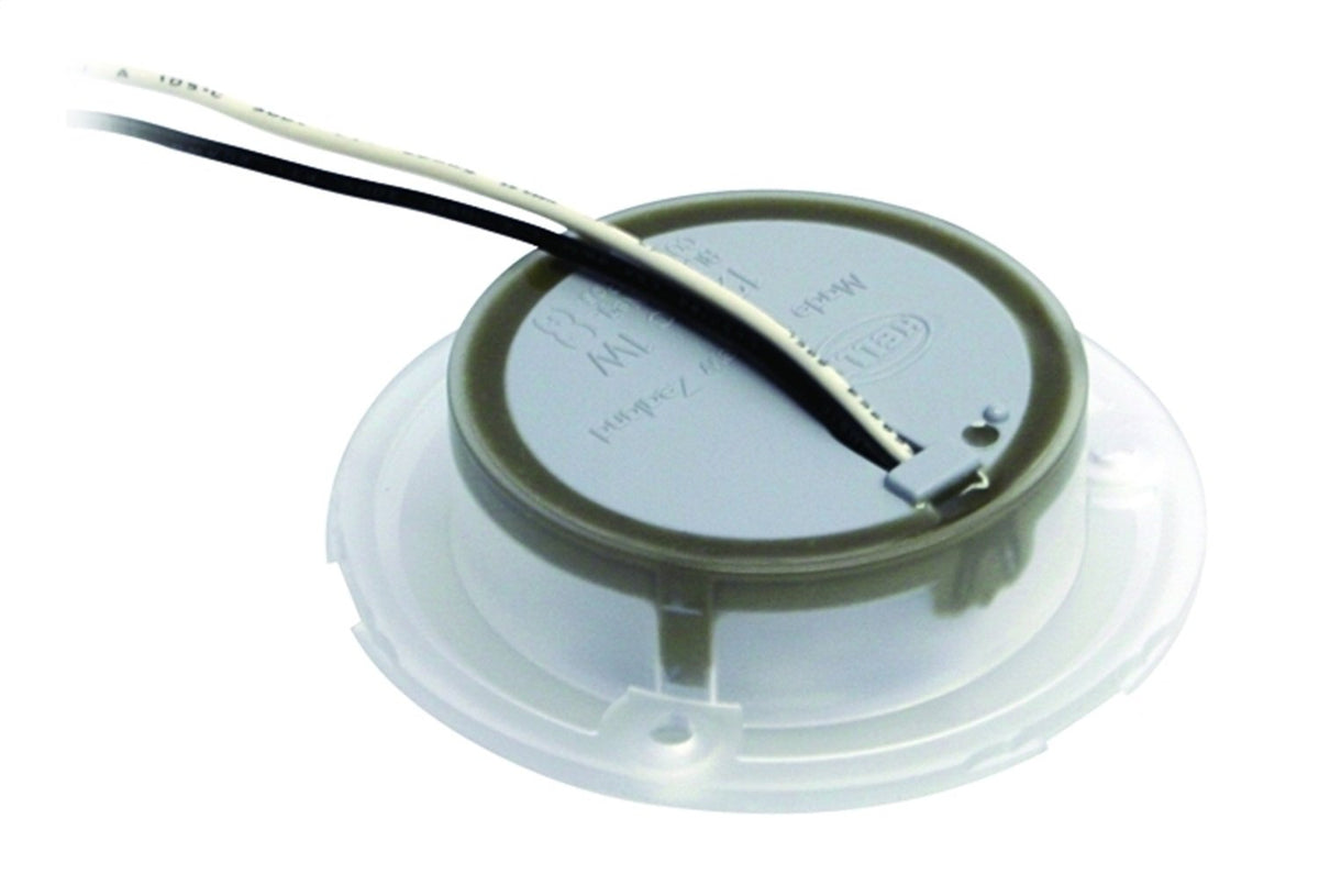 HELLA 980507221 Hella 980507221 '0507 Series' Slim Line Red 12V DC Round Soft LED Courtesy Light with Polished Stainless Steel Rim