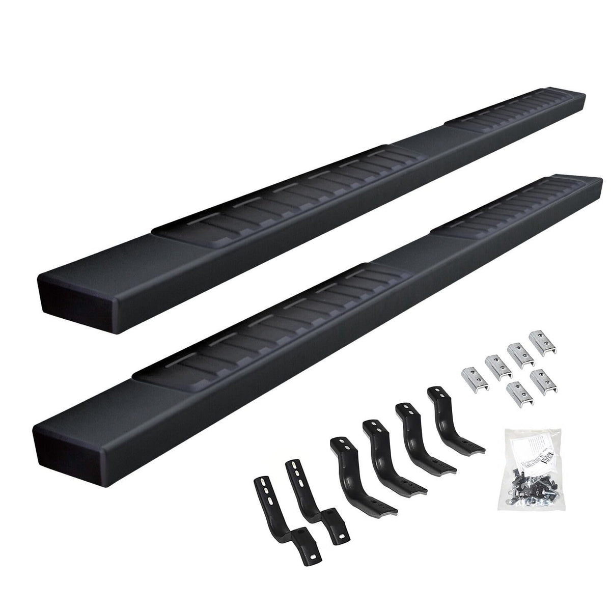 GO RHINO 6862443587T Go Rhino 6" OE Xtreme II Sidesteps & Brackets | Galvanized Steel, Textured Black | 6862443587T | Fits 2022-2024 Toyota Tundra Crew Max Pickup