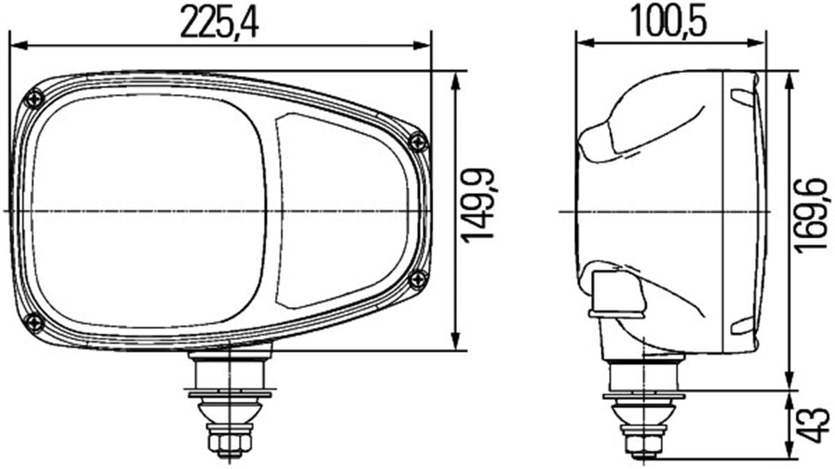 HELLA 996174251 Hella 996174251 HLMP EXT C220 H7/H3 12 EC