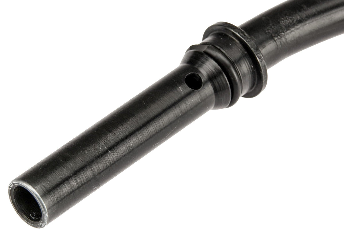 URO Parts 06J115610L-PRM Oil Dipstick Tube, Metal vs OEM Plastic