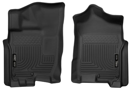 Husky Liners 55451 Husky Liners X-act Contour Floor Mats – Fits 2017-2024 Nissan Titan Extended & Crew CAB ONLY; 2016-2024 Titan XD Crew CAB ONLY; 2017-2019 Titan XD Extended CAB ONLY – Front Row, 2-pc Black - 55451