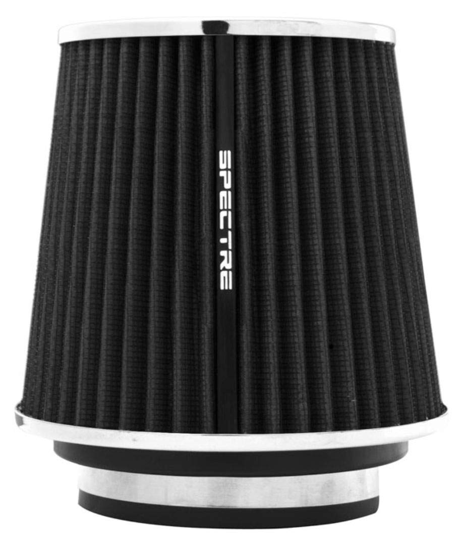 SPECTRE 8131 Spectre Universal Clamp-On Air Filter: High Performance, Washable Filter: Round Tapered; 3 in/3.5 in/4 in Flange ID; 6.719 in (171 mm) Height; 6 in (152 mm) Base; 4.75 in (121 mm) Top, SPE-8131, Black