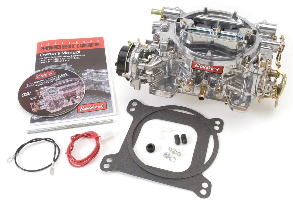 EDELBROCK 1400 Edelbrock 1400 Performer 600 CFM Square Bore 4-Barrel Air Valve Secondary Electric Choke New Carburetor