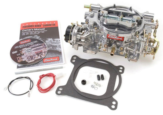 EDELBROCK 1400 Edelbrock 1400 Performer 600 CFM Square Bore 4-Barrel Air Valve Secondary Electric Choke New Carburetor