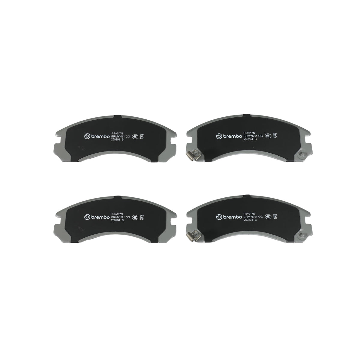 BREMBO P54017N Brembo P54017N Premium Ceramic Front Disc Brake Pad Set CHANGFENG/CITROËN/MITSUBISHI/MITSUBISHI (BJC)/PEUGEOT OE# 4605A730