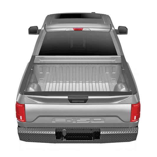 TRAILFX FX1021 TrailFX Full Replacement Rear Bumper for Ford F-150 2015-2020 One Piece Gloss Black Powder Coated Steel Direct Fit License Plate Mount OE Hitch Compatible TrailFX FX1021