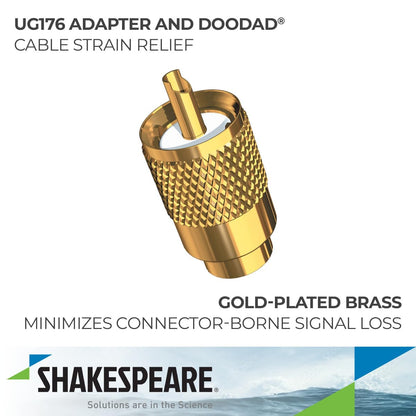 SHAKESPEARE PL-259-8X-G Shakespeare PL-259-8X-G GOLD PLATED PL-259 CONNECT W/UG176