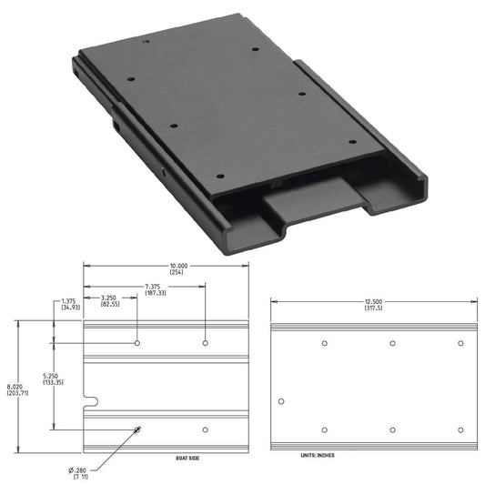 MINN KOTA 1854035 Minn Kota MKA-16-03 Quick Release Bracket for Trolling Motors