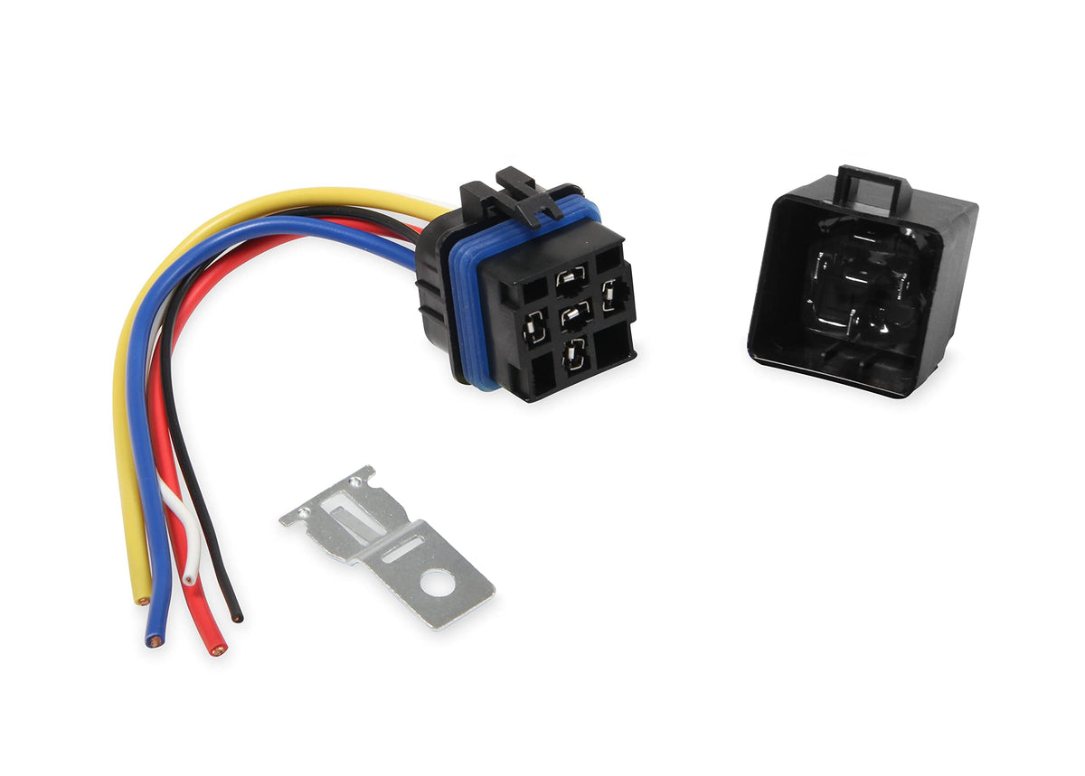 MR GASKET 40100G Mr. Gasket 40100G Waterproof Relay 12V DC/30 Amp Continuous/40 Amp Momentary 7 in. Long Wiring Pigtail Waterproof Relay