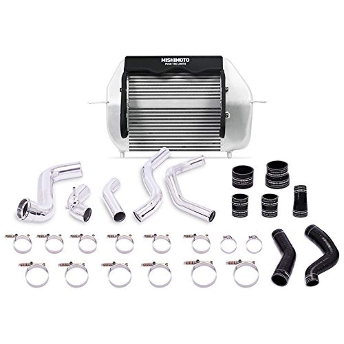 MISHIMOTO MMINT-F150-11KPSL Mishimoto MMINT-F150-11KPSL Performance Intercooler Kit Compatible With Ford F-150 EcoBoost 2011-2014 Silver, Polished