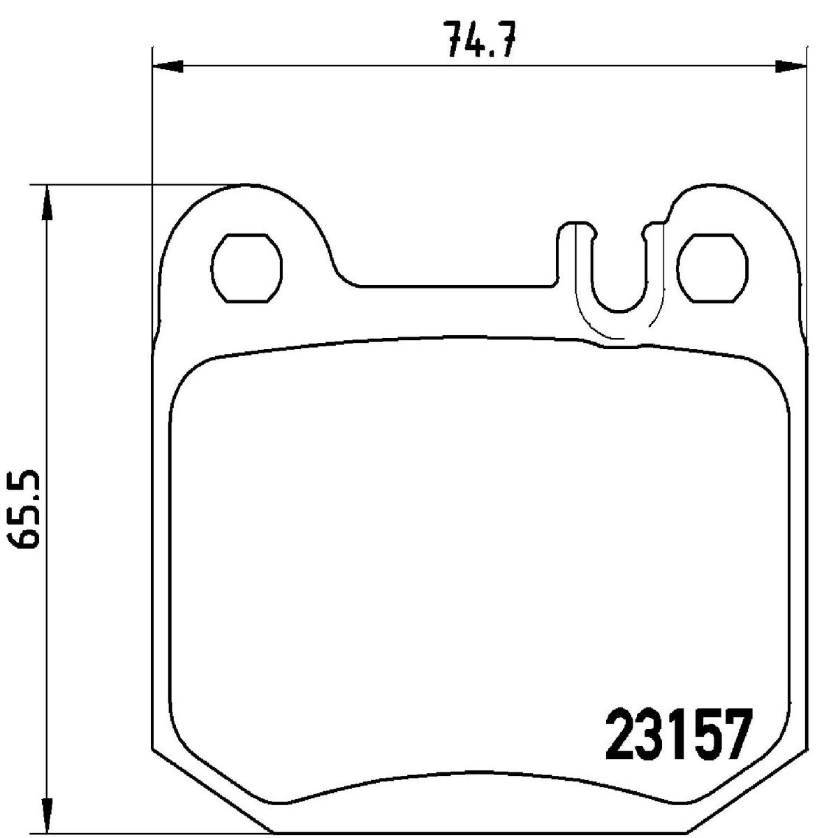 BREMBO P50043 Brembo P50043 Low-Met Rear Disc Brake Pad Set MASERATI/MERCEDES-BENZ OE# 1634201120