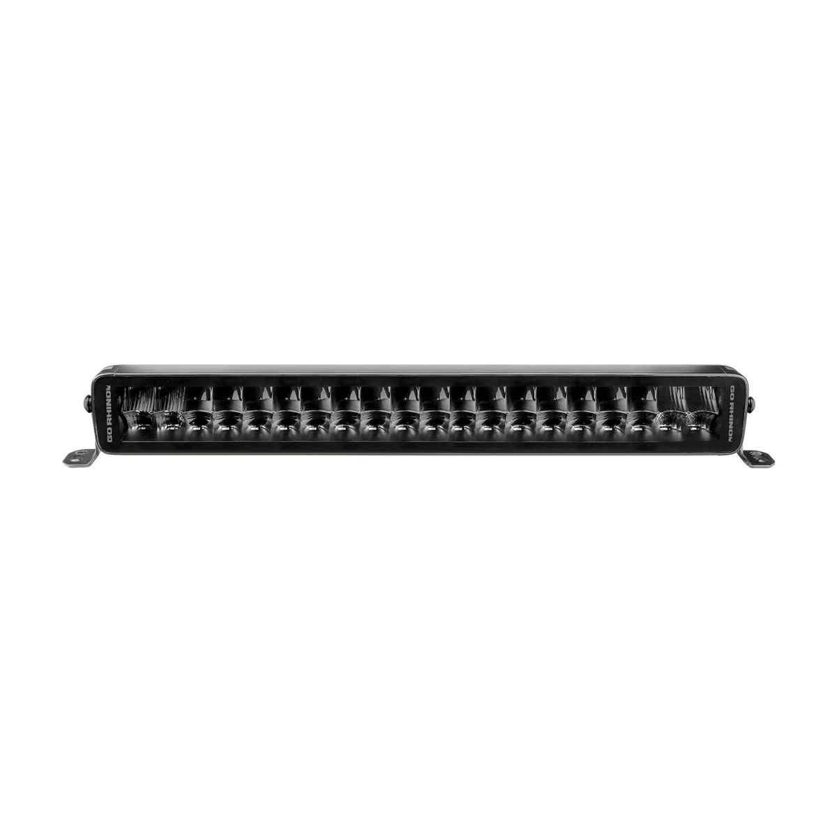 GO RHINO 752002111CDS Go Rhino Xplor Lighting: Blackout Series 21.5" Double Row LED Light Bar | Side & Track Mount, Aluminum, Black | 752002111CDS