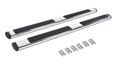 GO RHINO 686451687PS Go Rhino 6" OE Xtreme Sidesteps & Brackets – Stainless Steel, Polished – 686451687PS – Fits 2020-2024 Jeep Gladiator JT, 4-Door