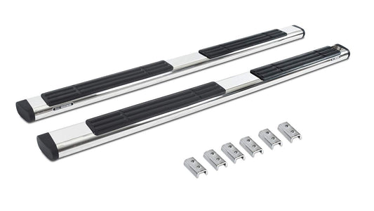 GO RHINO 686451687PS Go Rhino 6" OE Xtreme Sidesteps & Brackets – Stainless Steel, Polished – 686451687PS – Fits 2020-2024 Jeep Gladiator JT, 4-Door