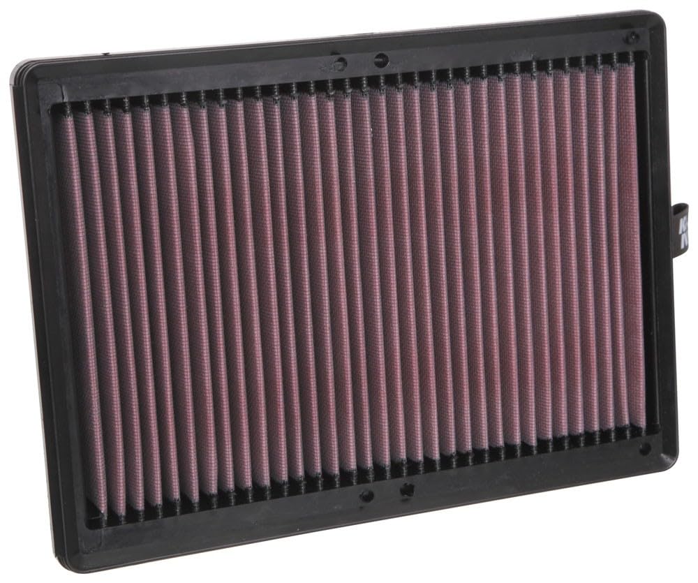 K&N FILTER 33-5075 K&N High-Flow Original Lifetime Engine Air Filter: Increase Power: Premium, Washable: Compatible with 2015-2025 HYUNDAI/KIA: Palisade, Santa Fe, Carnival, Sedona, Sorento, Telluride, 33-5075