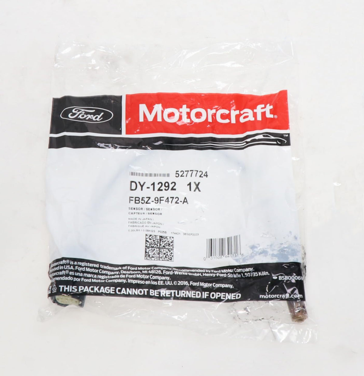 Motorcraft DY1292 Hego Sensor