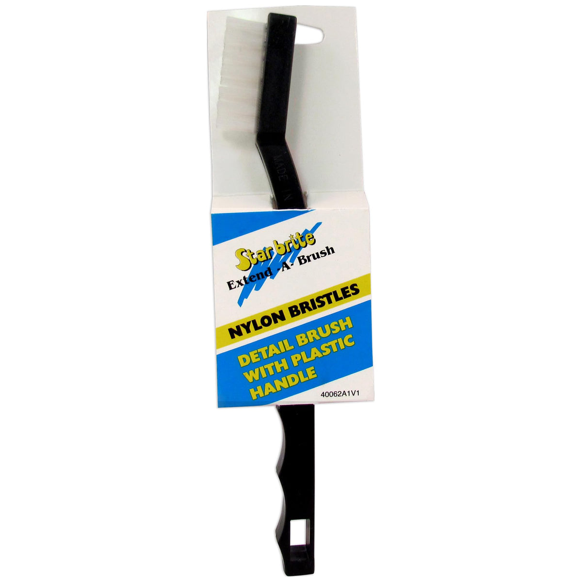 STAR BRITE 040062 STAR BRITE Detail Brush with Plastic Handle and Nylon Bristles (040062)