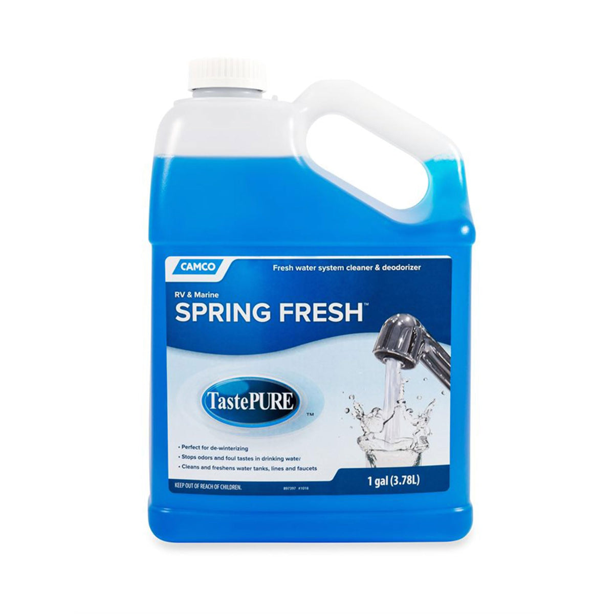 CAMCO 40207 Camco TastePURE Spring Fresh Water System Cleaner - 1 Gallon - Made in USA