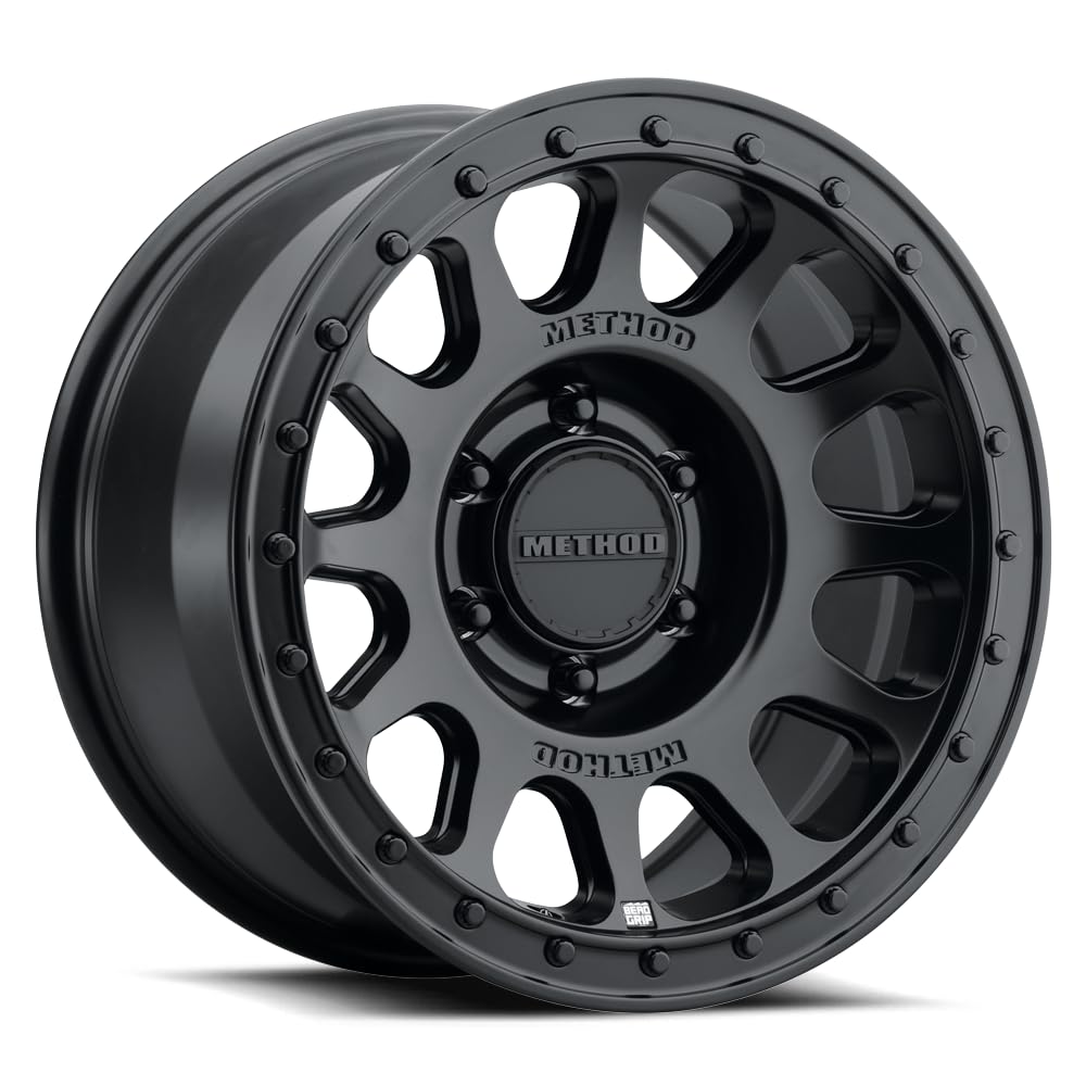 Method Race Wheels MR70978560525H MR709 HD Bead Grip, 17x8.5, +25mm Offset, 6x5.5, 106.25mm Centerbore, Matte Black